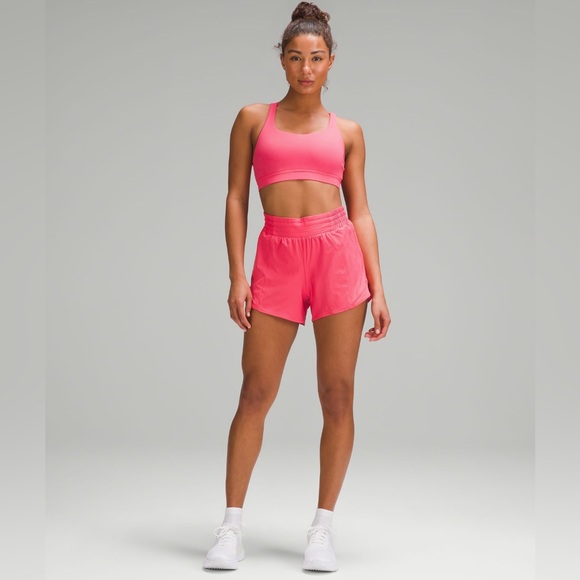 NWT Lululemon Hotty Hot High-Rise Lined Short 2.5” Glaze Pink Size 8 - Picture 3 of 7